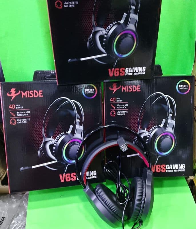 MISDE V6S RGB Gaming Stereo Headset — available at Niks Digital Connections